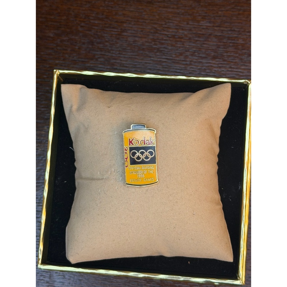 Kodak 1996 Olympic Games Official Imaging Sponsor Film Canister Enamel Pin